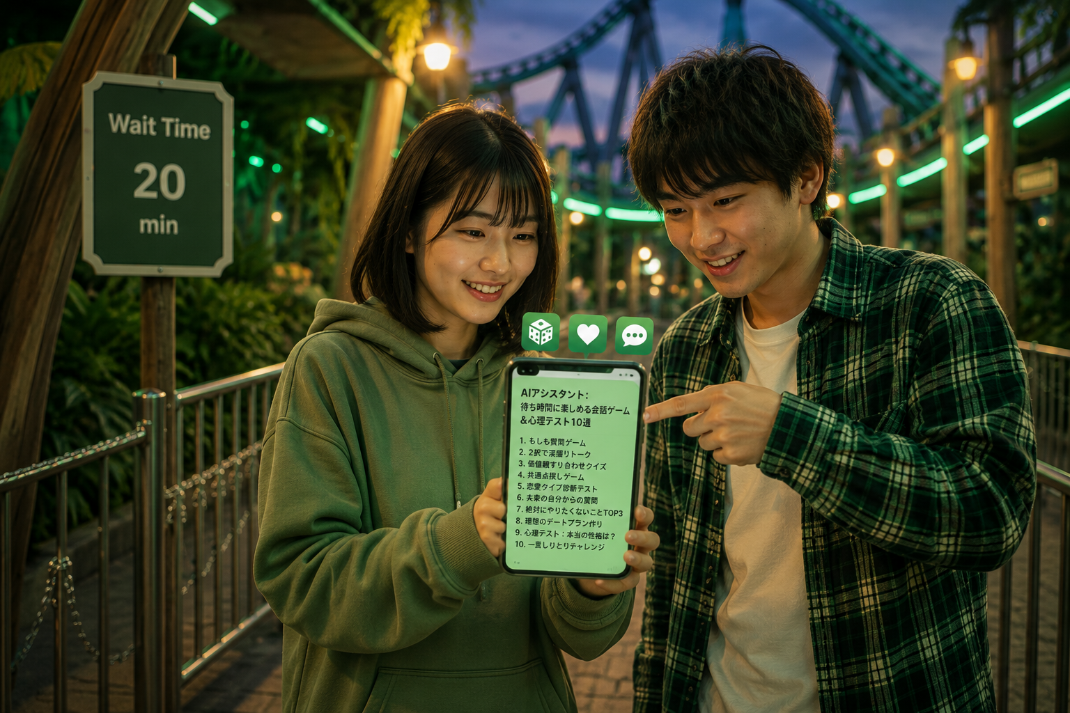 デートや友達とのAI遊び