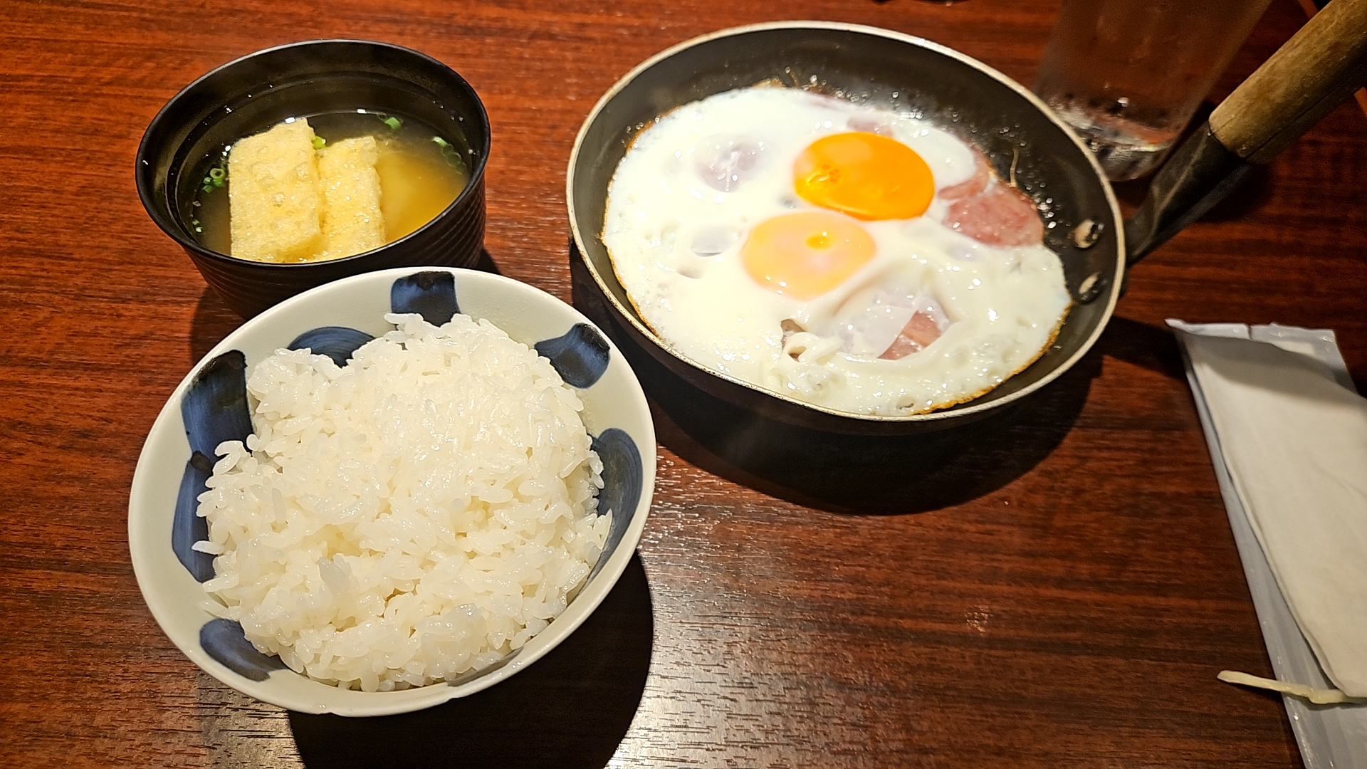 長崎雲仙ハムエッグ定食 全体